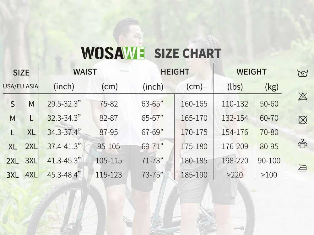 WOSAWE Mountain Bike Shorts Mens Summer MTB Shorts Loose Fit Lightweight Outdoor Sports MTB Cycling Shorts Z260331