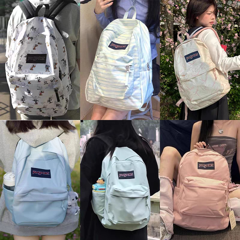 New Jansport Fresh Trendy Backpack Simple Large Capacity Unisex Student Bag for Men Women