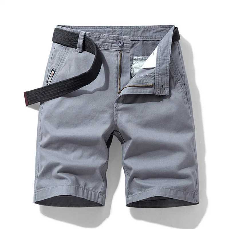 New Summer Men Cargo Shorts Cotton Casual Mens Shorts Pants Jogger Military Solid Straight Cargo Shorts Men Brand Clothing 2022 Z260331