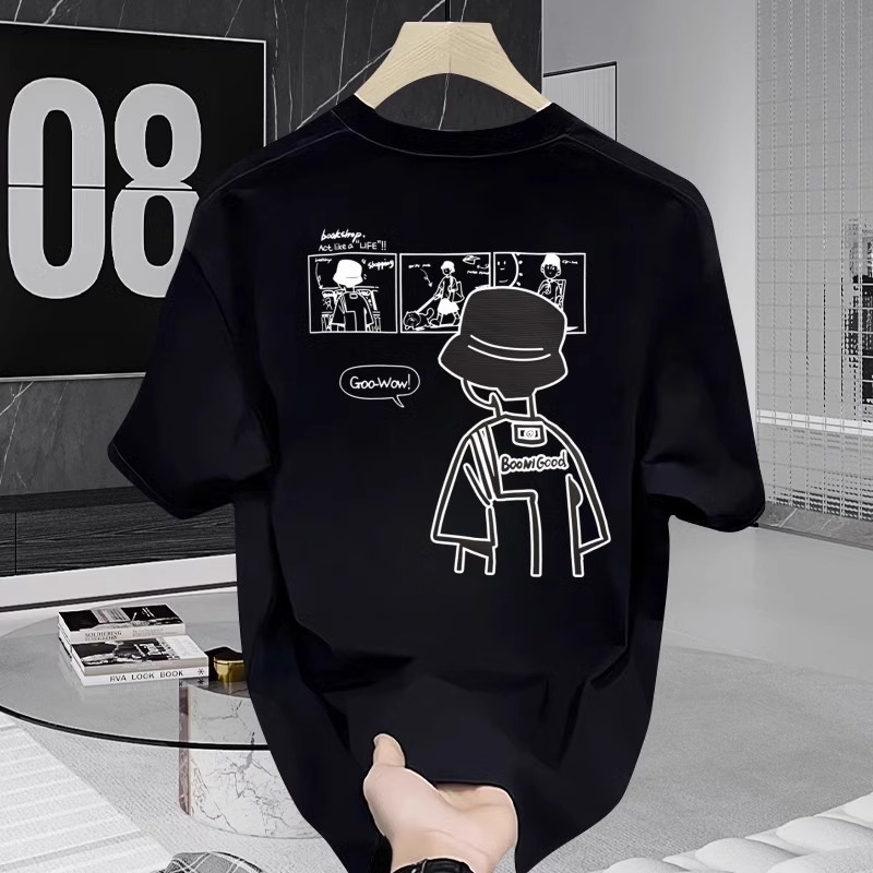 Spring-Summer New Arrivals Unisex Streetwear T-Shirts | Versatile Casual Head Graphic Short Sleeve Tops