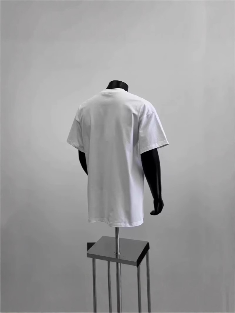 Summer Unisex Chinese Streetwear T-Shirts | Heavyweight Cotton Versatile Oversized Unique Graphic Casual Short Sleeve Tops