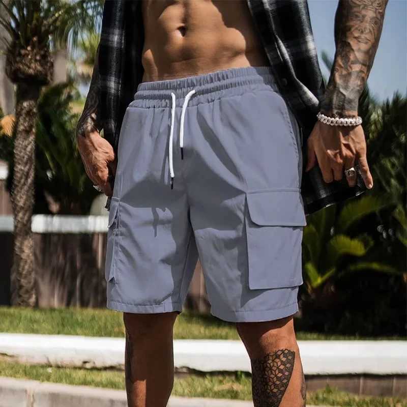 GITF Quick Dry Athletic Shorts with Zipper Pockets Mens Summer Running Shorts Gym Training Workout Fitness Hiking Shorts Z260331