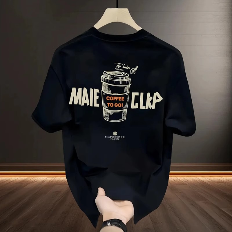 Summer New Arrivals Men's T-Shirts | American INS Heavyweight Cotton Trendy Edgy Oversized Crew Neck Tops