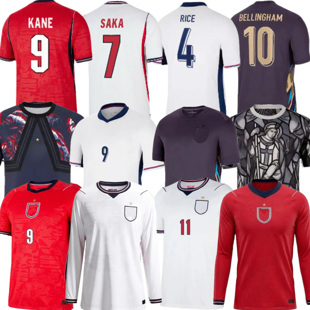 Fans player version 2026 ENGLAND World Cup 26 27 RICE BELLINGHAM KANE Soccer Jerseys top RASHFORD SAKA PALMER FODEN EZE National Team Men Women kids football shirts