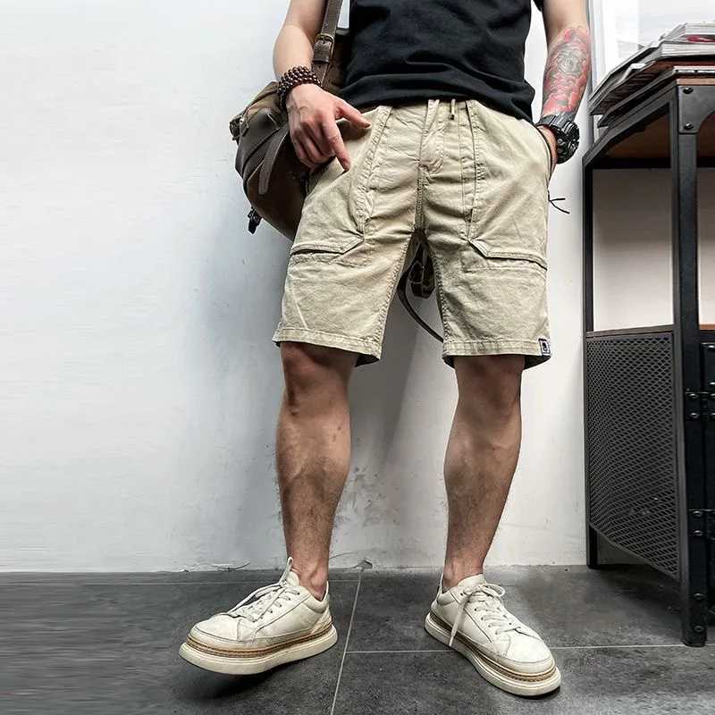 Men Summer New Casual Classic Multi-pocket Camouflage Cotton Joggers Cargo Shorts Men Outwear Fashion Vintage Twill Shorts Male Z260331