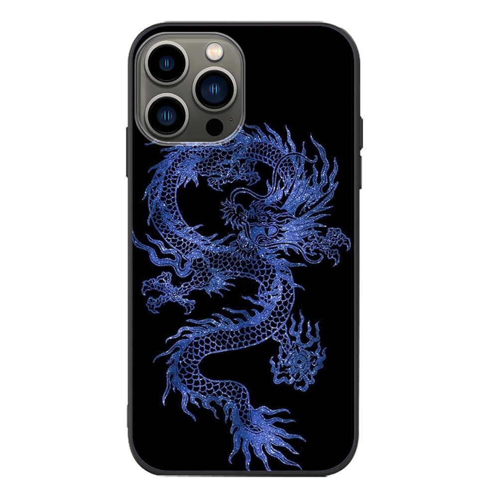 2026 New Luxury Model Is Ap Plicable To Phone Case Iphone 15 Compatible Element Model Foreign Trade Chinese Style Culture Dragon Totem Max Pro Phone C