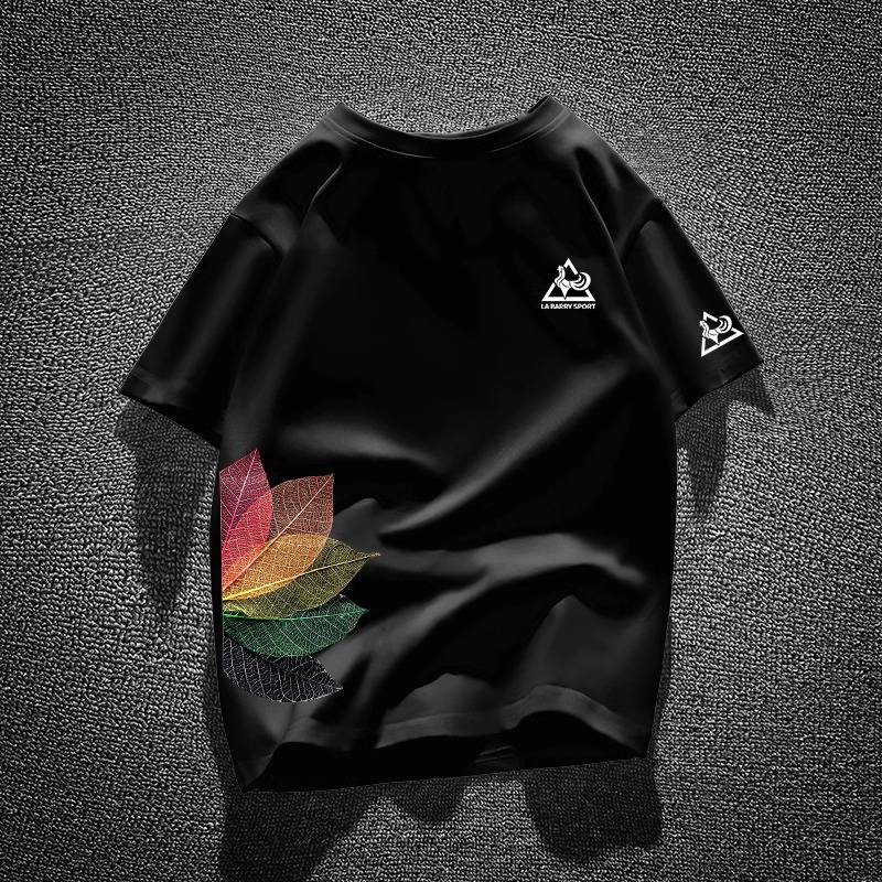 2026 Spring-Summer New Arrivals Men's French T-Shirts | 100% Cotton American Casual Graphic Short Sleeve Minimalist Versatile Tops