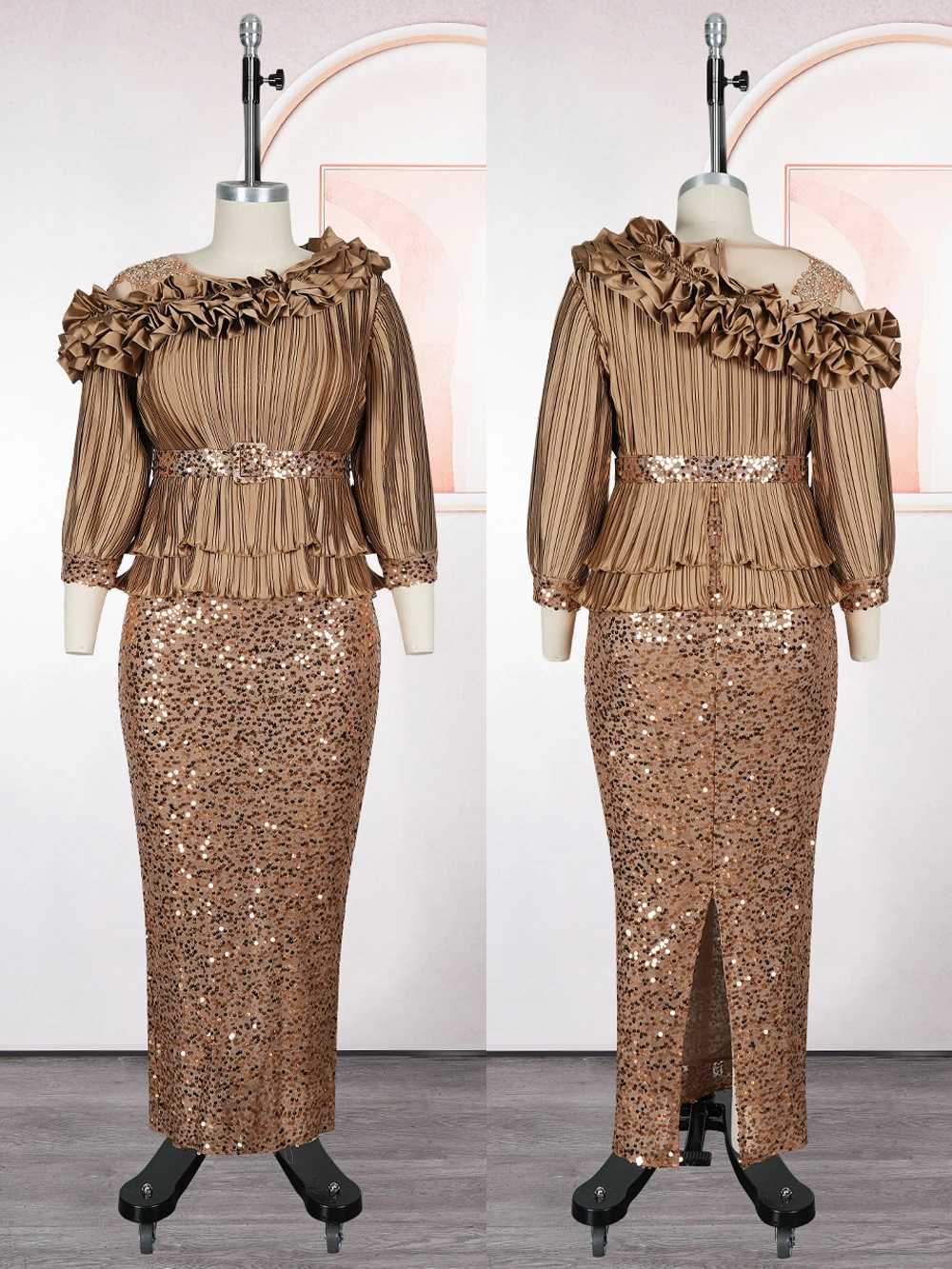 Party Evening Dresses Elegant Women Luxury Sequins Maxi Dress Long Kaftan Robes Africa Clothes Birthday Wedding Prom Ladies Gown C260331