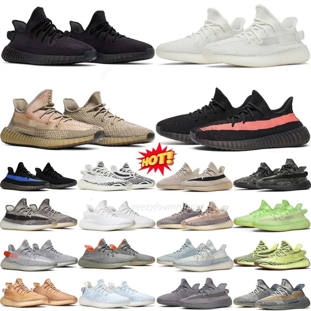 2026 Men Women Designer 350 v2 Running Shoes Classic Designer Sneakers Black Red Bred White Casual Sneaker for men women Outdoor Sports Trainers Size 
