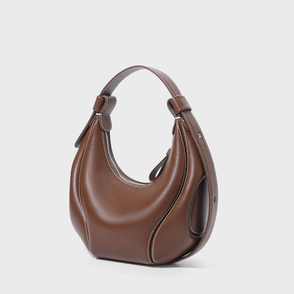 Hobo Fashionable Shoulder Underarm Summer Top Layer Cowhide Commuter Horn Bag Crossbody Genuine Leather Women S SENYY