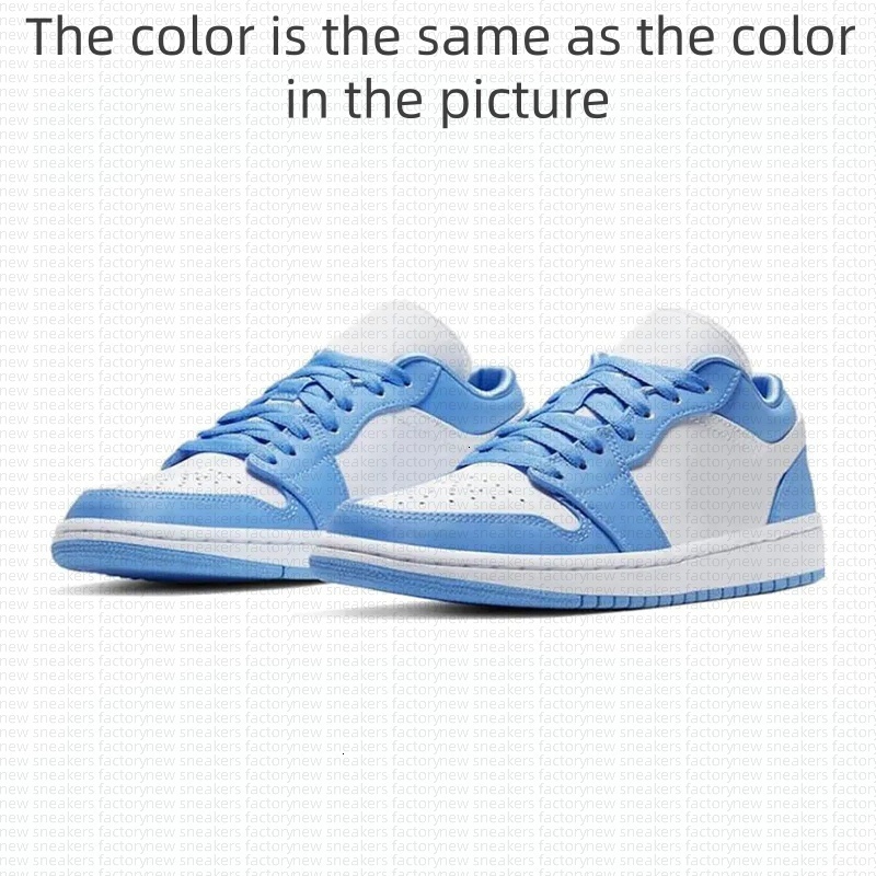 free shipping designer basketball 1 1s shoes mens sneakers woman trainers Triple Black White Party Light Biue Grey fashion jogging Low Tops shoe with 