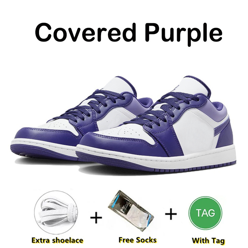 Designer 1S Low basketball shoes Men Women 1 Sneakers Black Phantom OG White Pink Wolf Grey Leather Bred Blue Fashion outdoor Sports Trainers Size Eur