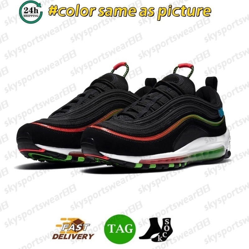 2026 Designer Shoes 97 97s Running Shoes Men Women Triple Black White Sean Wotherspoon Silver Gold Bullet University Volt Mens Outdoors Trainers Sneak