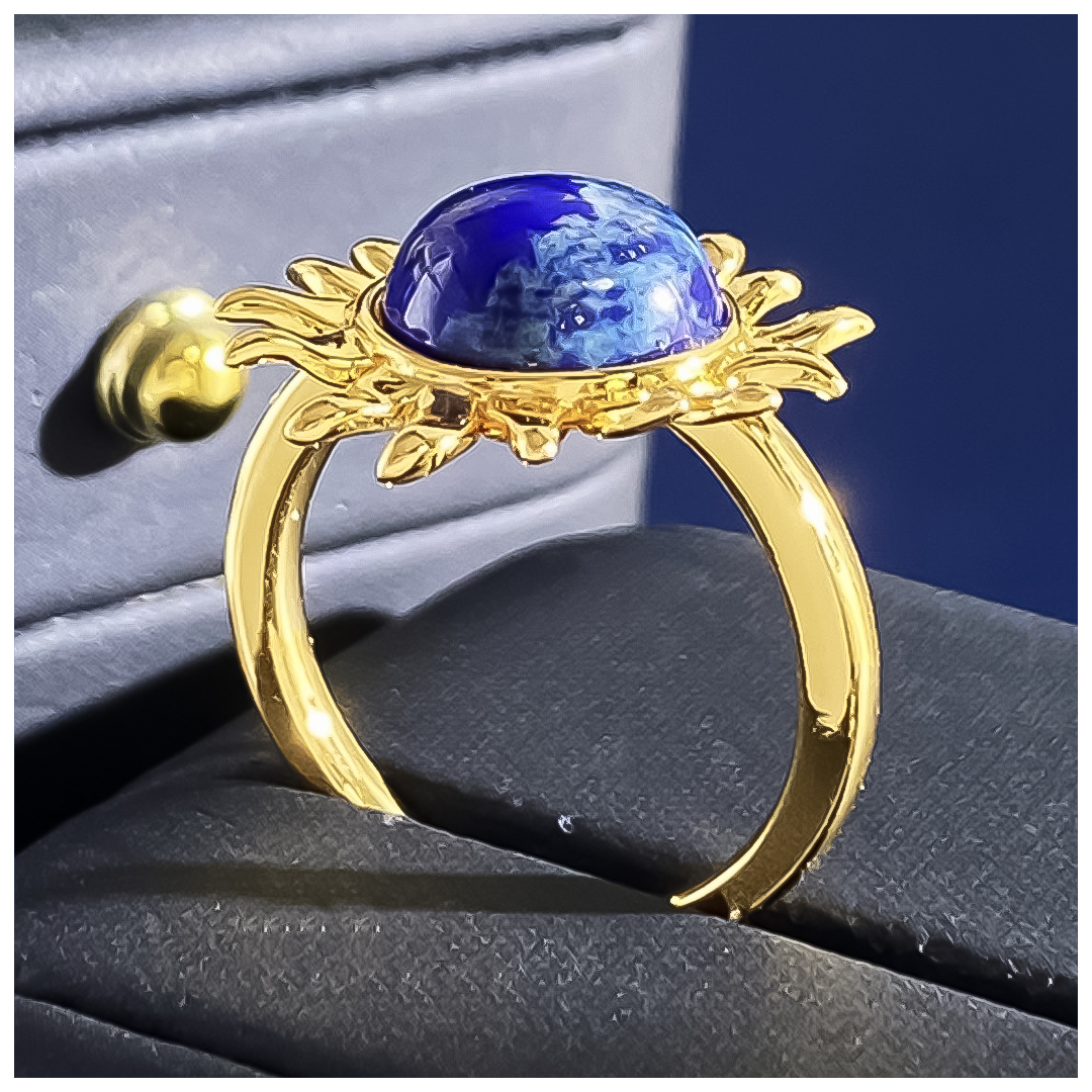Designer Bracelet Bracelet for Women 18K Gold Plated Bangle Lapis Lazuli Flower Starburst Bangles Luxury Jewlery Designer for Women Timeless Gift