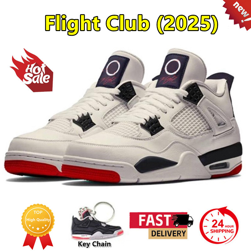 4 4s with box 2026 Valentines Day men women basketball shoes new Black Cat Denim Pizza White Cement Bred Reimagined UNC Blue Mens Trainers Sports Snea