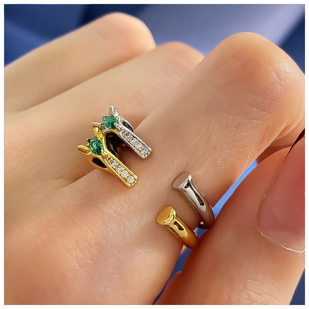 Designer Ring for Women Diamond Emerald Zircon Horse Open Rings Luxury Jewlery Designer for Women Timeless Elegant Sparkling Premium Gift Statement