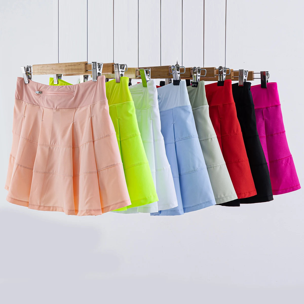 Summer Sport Marathon Tennis Dress Skirts for Women Microminiskirt High Waist Skirt Pleated Skort Fitness Athletic Sweatsuit 260430