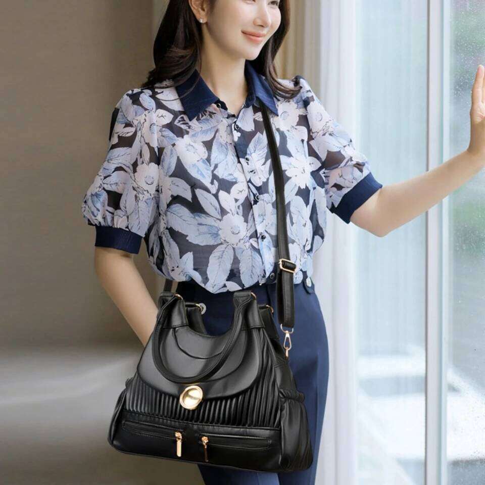 Genuine Brand Luxury Handbags For Women Designer Fashion Tote Bag High Quality Soft Pu Leather Shoulder Crossbody Hand Bags Sac SENYY