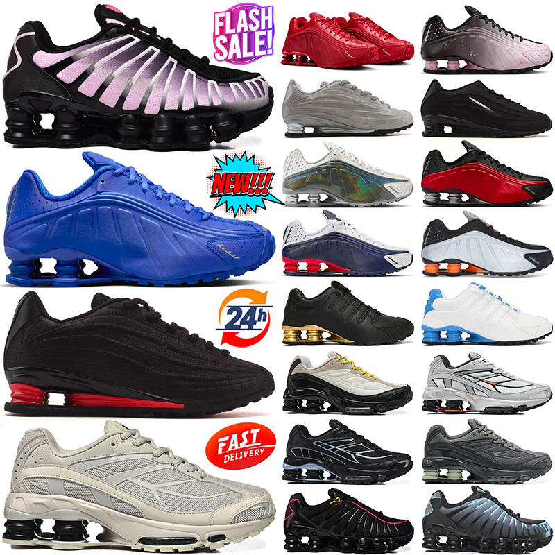 shoxs tl r4 ride z 2 running shoes designer outdoor sneakers triple black pink white bred race blue olive khaki floral Womens Mens Trainers Sneakers