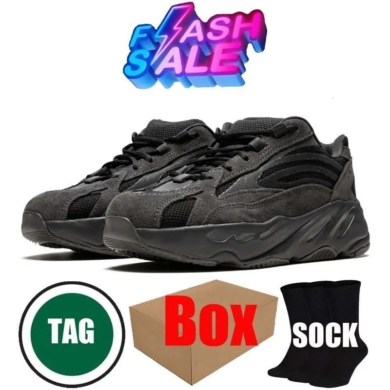 Designer 700 Men Women Outdoor Casual Running 700 V3 Sneakers Black White Wave Runner Salt Dark Glow 500 Soft Resin Sports Slippers Shoes Size 36-45