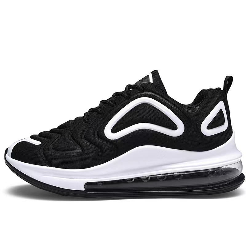 Free shipping 2026 luxury Trendy Black White Air Cushion Sports Shoes Breathable Mesh Casual Sneakers hot