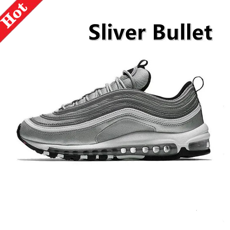 270s 97s Running Shoes Men Women Sneakers Classic Triple Black White Gold Silver Bullet Olive Wolf Grey Luxury Mesh Leather Mens Designer shoes sports