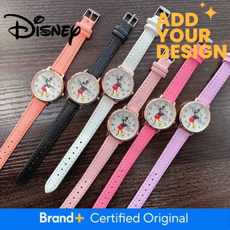 Designer Watch Disney Mickey Mouse Children's Watch Kawaii Minnie Children Fashion Watches Cartoon Quartz Wrist Watch Kids Gifts Luxury - view 5