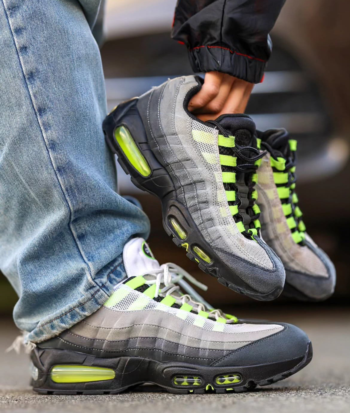95 Running Sport Shoes 95s men retroes neon Sneakers Black Baltic Blue Cool Grey Green Mandarin women Travel Aurora Green Gusto trainers 40-46