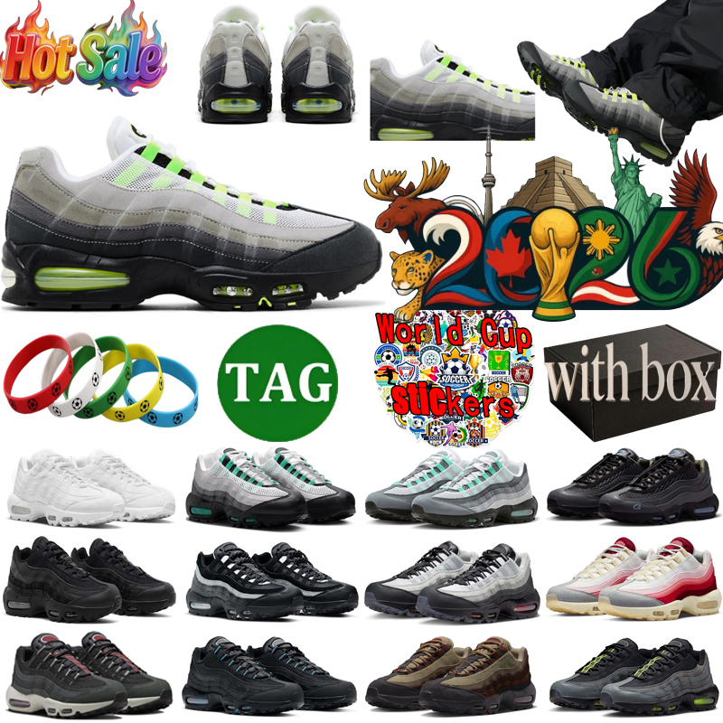 95 Running Sport Shoes 95s men retroes neon Sneakers Black Baltic Blue Cool Grey Green Mandarin women Travel Aurora Green Gusto trainers 40-46