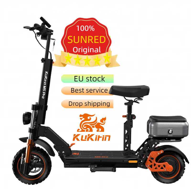 Newest EU Stock for M5 Pro 1200watt Two-wheel Fat Tire Folding off Road Wide Wheel Electric Scooter with Seat 70KM Range