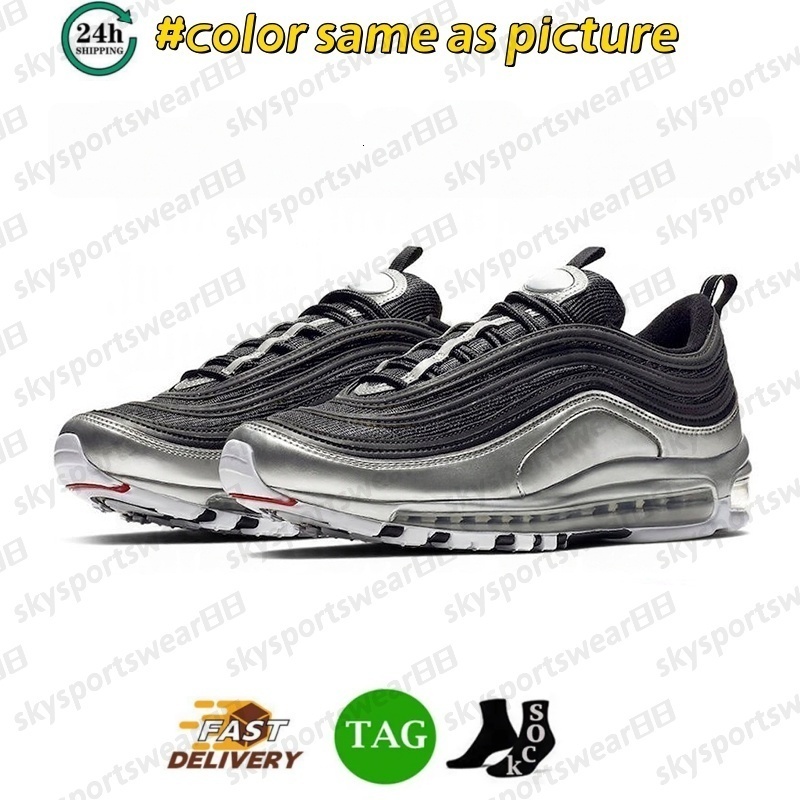 2026 Designer Shoes 97 97s Running Shoes Men Women Triple Black White Sean Wotherspoon Silver Gold Bullet University Volt Mens Outdoors Trainers Sneak