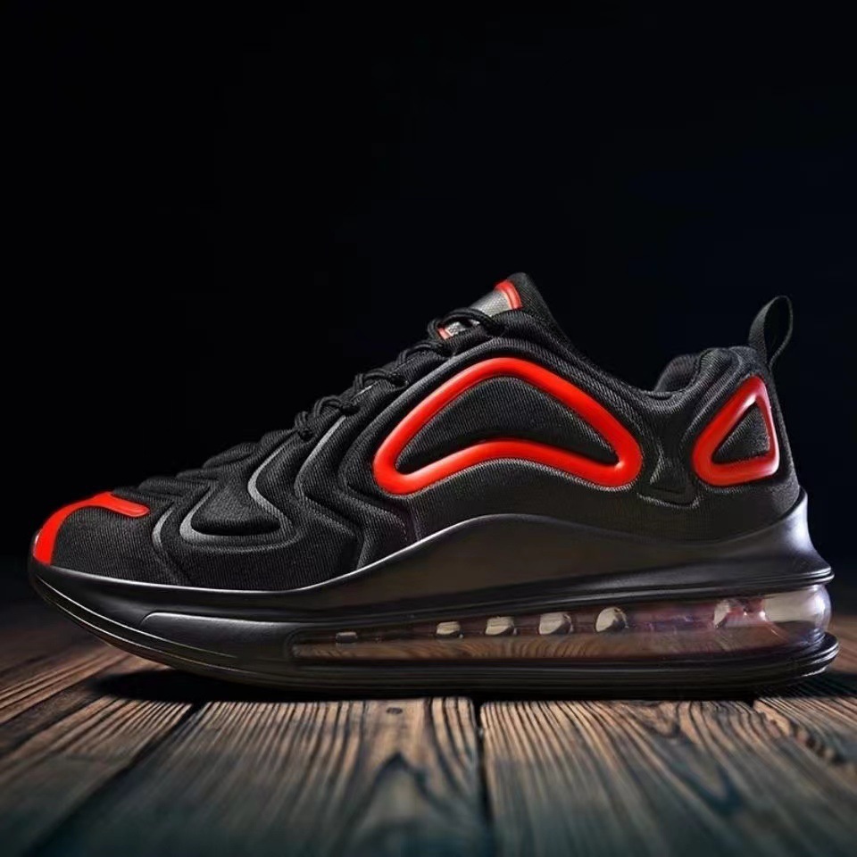 Free shipping 2026 luxury Trendy Black White Air Cushion Sports Shoes Breathable Mesh Casual Sneakers hot