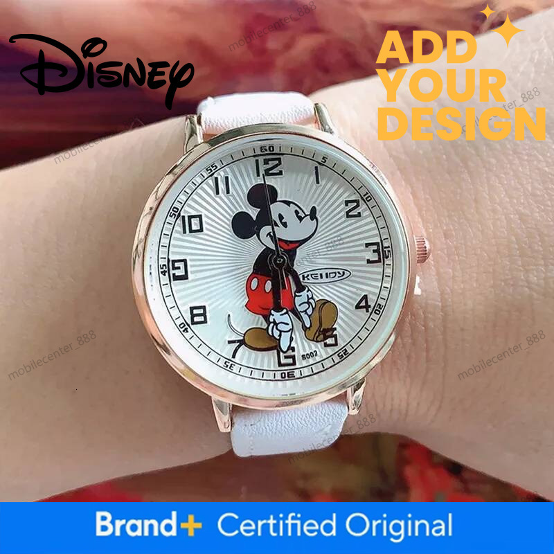 Designer Watch Disney Mickey Mouse Children's Watch Kawaii Minnie Children Fashion Watches Cartoon Quartz Wrist Watch Kids Gifts Luxury - view 3