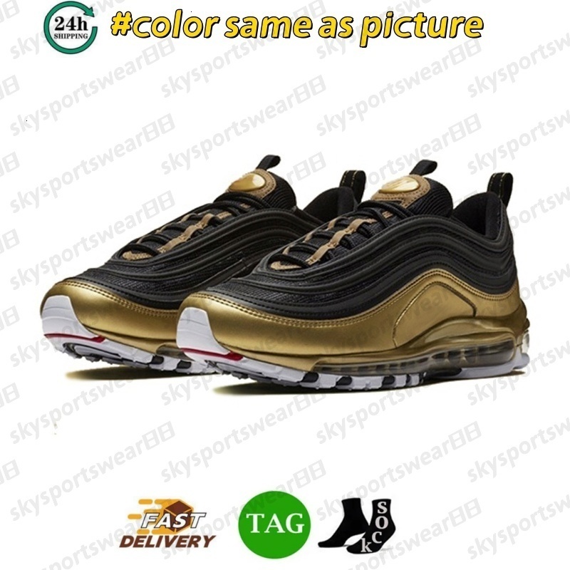 2026 Designer Shoes 97 97s Running Shoes Men Women Triple Black White Sean Wotherspoon Silver Gold Bullet University Volt Mens Outdoors Trainers Sneak