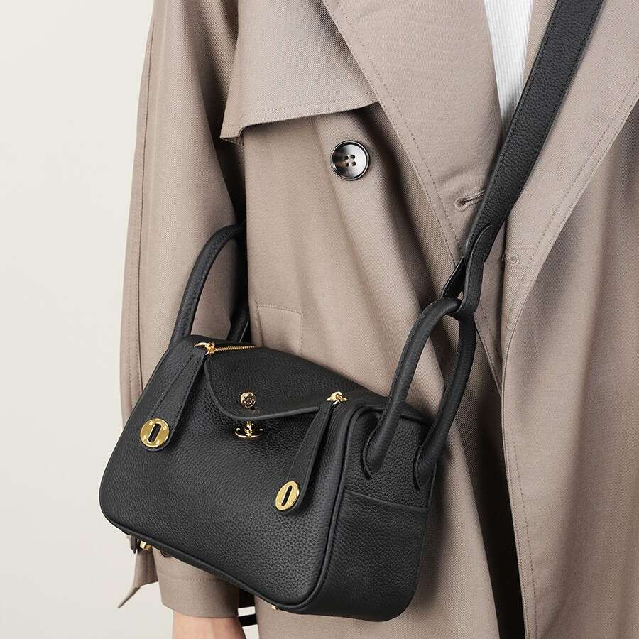 Spring Summer New Top Layer Cowhide Women S Fashionable Versatile Commuting Handbag And Crossbody Bag SENYY