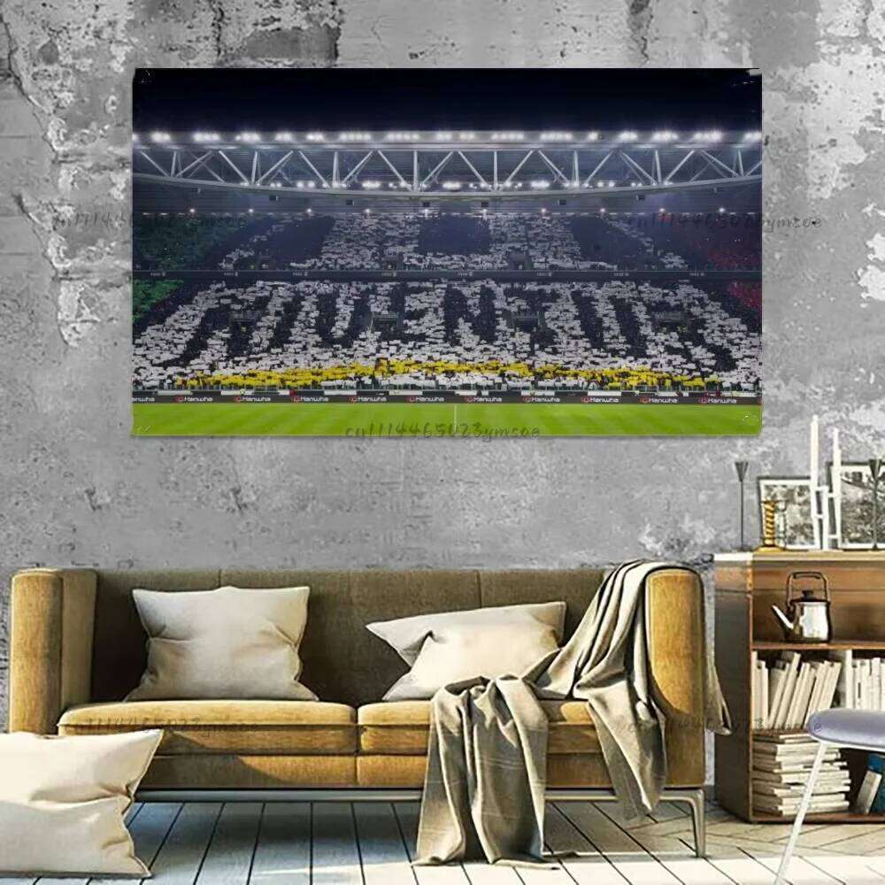 Boutique Football Stadium Flag Bedrooms Garage Decoration Tapestry A-juventus-s Fc Funny Background Cloth Home Decor 26W0430