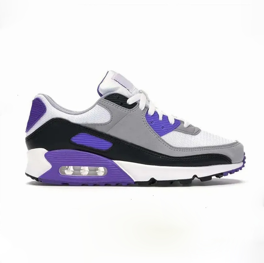Running Designer Mens Womens 90s 90 Sports Shoes Triple White Black Red Wolf Grey Polka Dot Total Orange Laser Blue Runner Hyper Grape Royal Trainer S