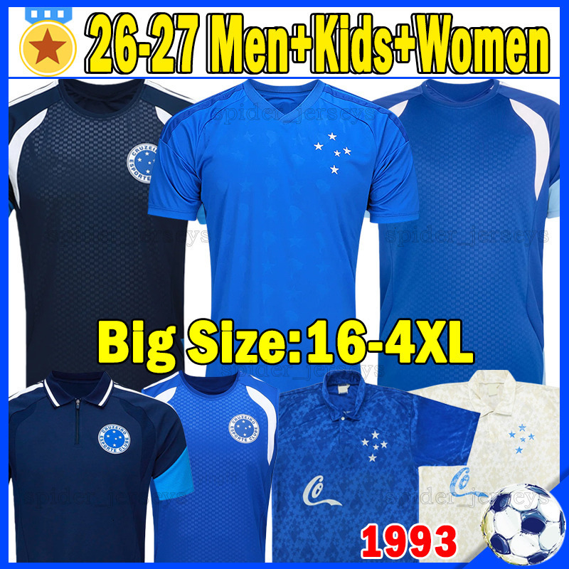 4XL 26 27 Cruzeiro Esporte Clube Soccer Jerseys Retro 1993 KENJI KAIO JORGE MPEREIRA 2026 2027 WANDERSON CHRISTIAN JAPA LUCAS ROMERO Vest Women Men Uniforms kids kits