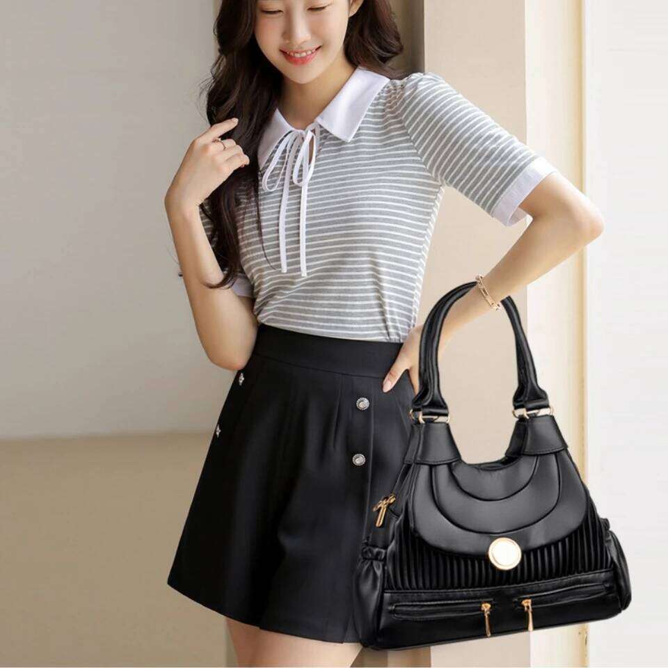 Genuine Brand Luxury Handbags For Women Designer Fashion Tote Bag High Quality Soft Pu Leather Shoulder Crossbody Hand Bags Sac SENYY