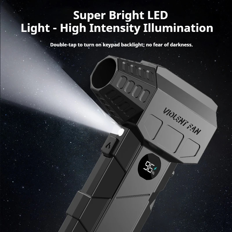 990000RPM Powerful Air Blower Turbo Brushless Motor Fan Wind Speed 75ms 10000mAh with LED display duster 260429