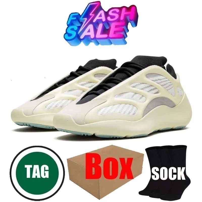 Designer 700 Men Women Outdoor Casual Running 700 V3 Sneakers Black White Wave Runner Salt Dark Glow 500 Soft Resin Sports Slippers Shoes Size 36-45