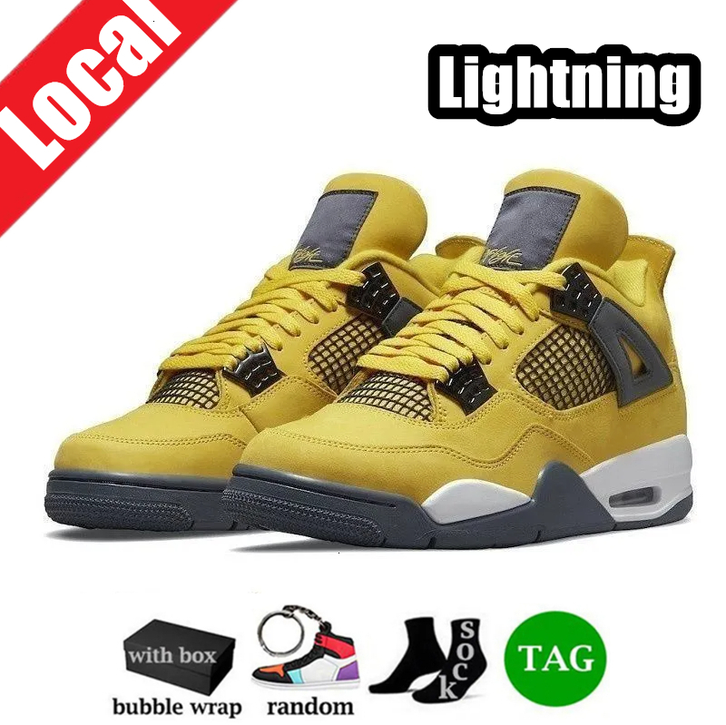 Local With Box 4s Basketball Shoes 3s 5s 12s Mens Womens Trainers Wolf Grey Sail 4 Military Black Cat Blue White Thunder Bred Lucky Green Designer Sne