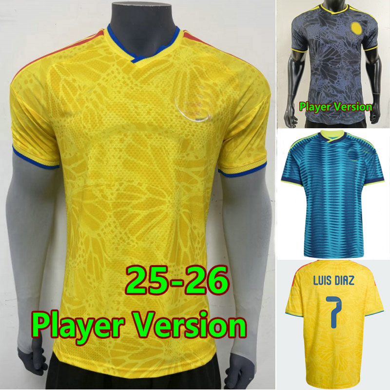 2026 LUIS DIAZ ColOMbiA soccer jersey 26 home away cOLuMbIaS football shirt JAMES RICHARD RIOS maillot foot BORRE J. LERMA ARIAS jersey camesita men kids uniforms S-4XL