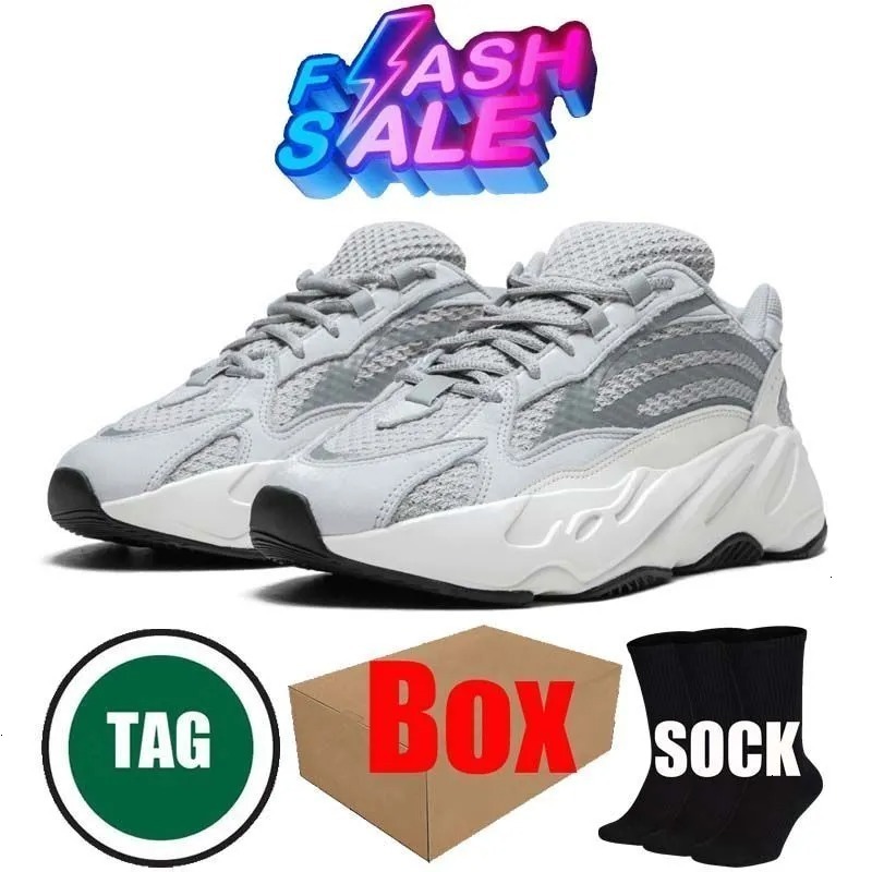 Designer 700 Men Women Outdoor Casual Running 700 V3 Sneakers Black White Wave Runner Salt Dark Glow 500 Soft Resin Sports Slippers Shoes Size 36-45