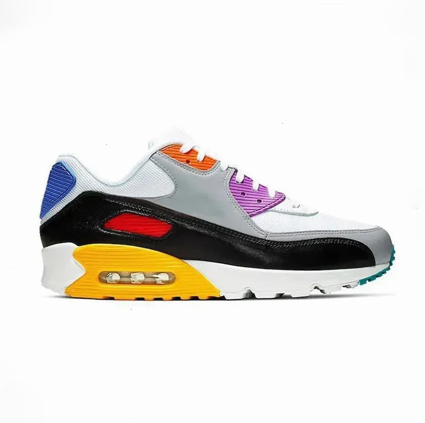 Running Designer Mens Womens 90s 90 Sports Shoes Triple White Black Red Wolf Grey Polka Dot Total Orange Laser Blue Runner Hyper Grape Royal Trainer S