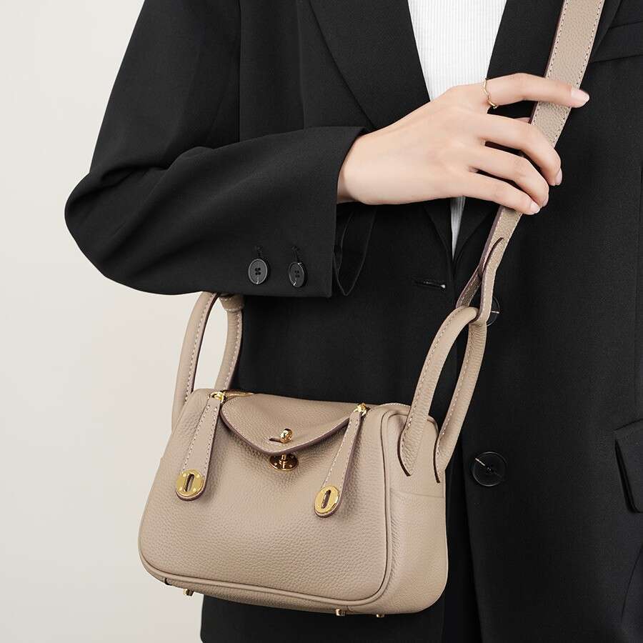Spring Summer New Top Layer Cowhide Women S Fashionable Versatile Commuting Handbag And Crossbody Bag SENYY