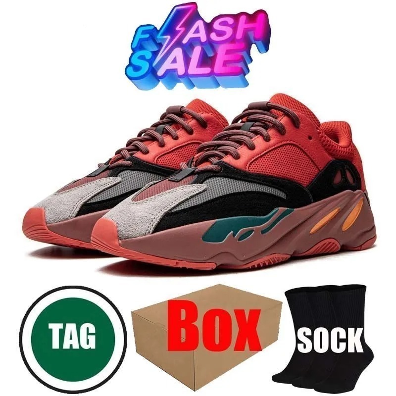 Designer 700 Men Women Outdoor Casual Running 700 V3 Sneakers Black White Wave Runner Salt Dark Glow 500 Soft Resin Sports Slippers Shoes Size 36-45