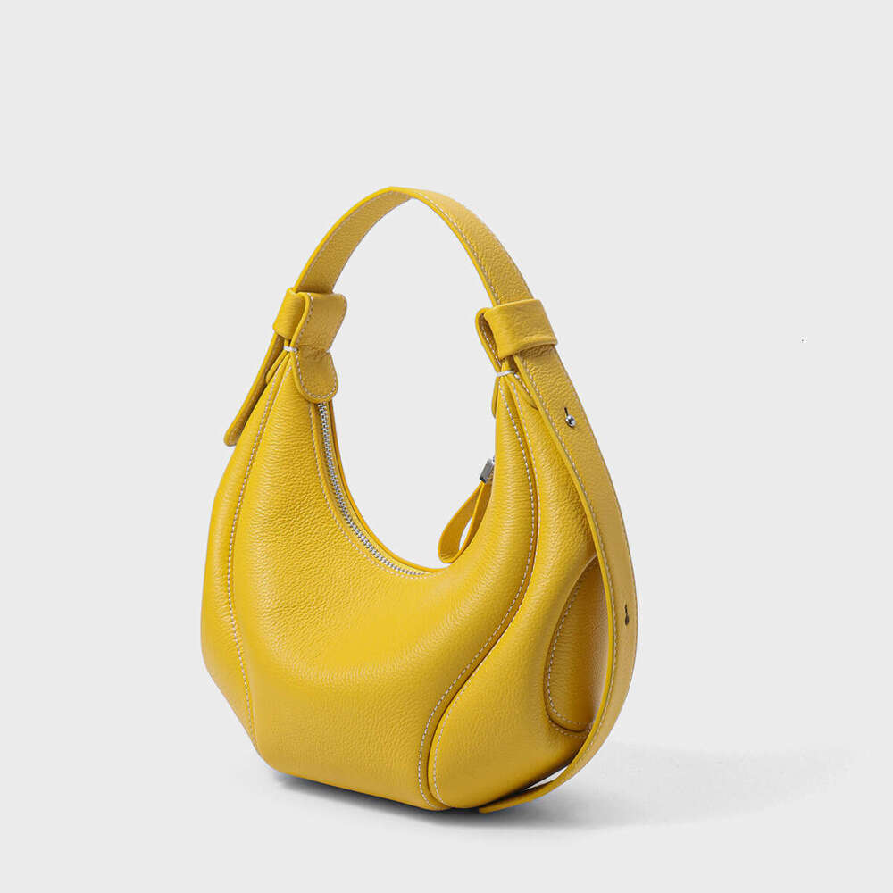 Hobo Fashionable Shoulder Underarm Summer Top Layer Cowhide Commuter Horn Bag Crossbody Genuine Leather Women S SENYY