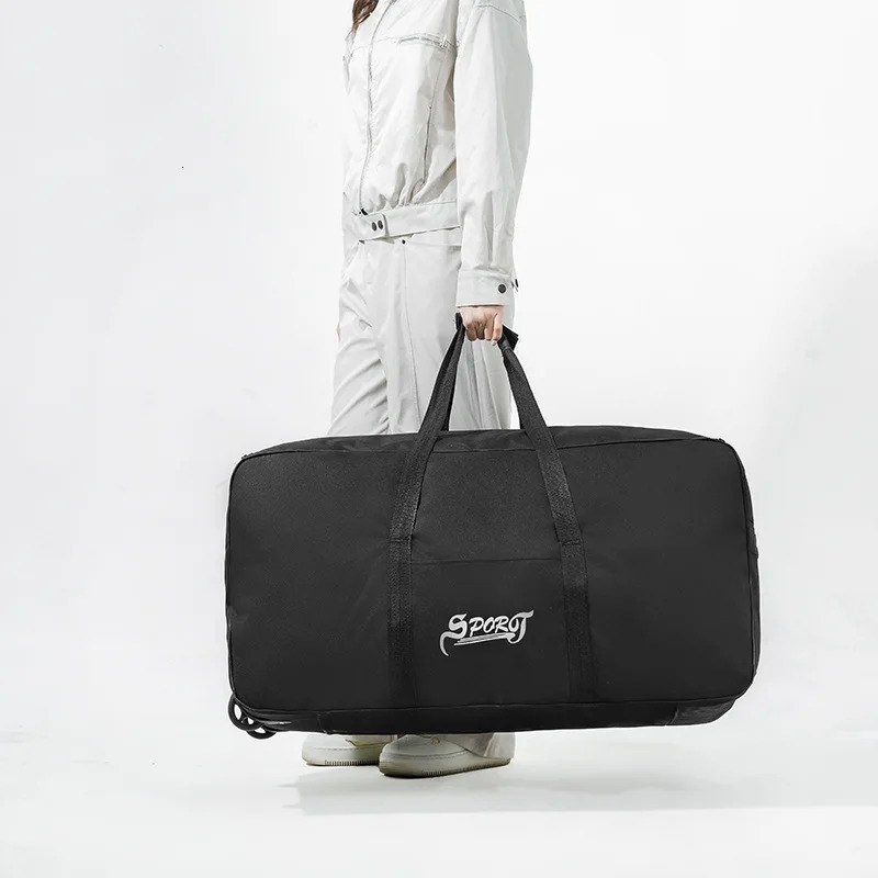 Spring Student Luggage Large Capacity Foldable Checked Bag Residential Quilt Storage Travel with Wheels 260430 - view 7