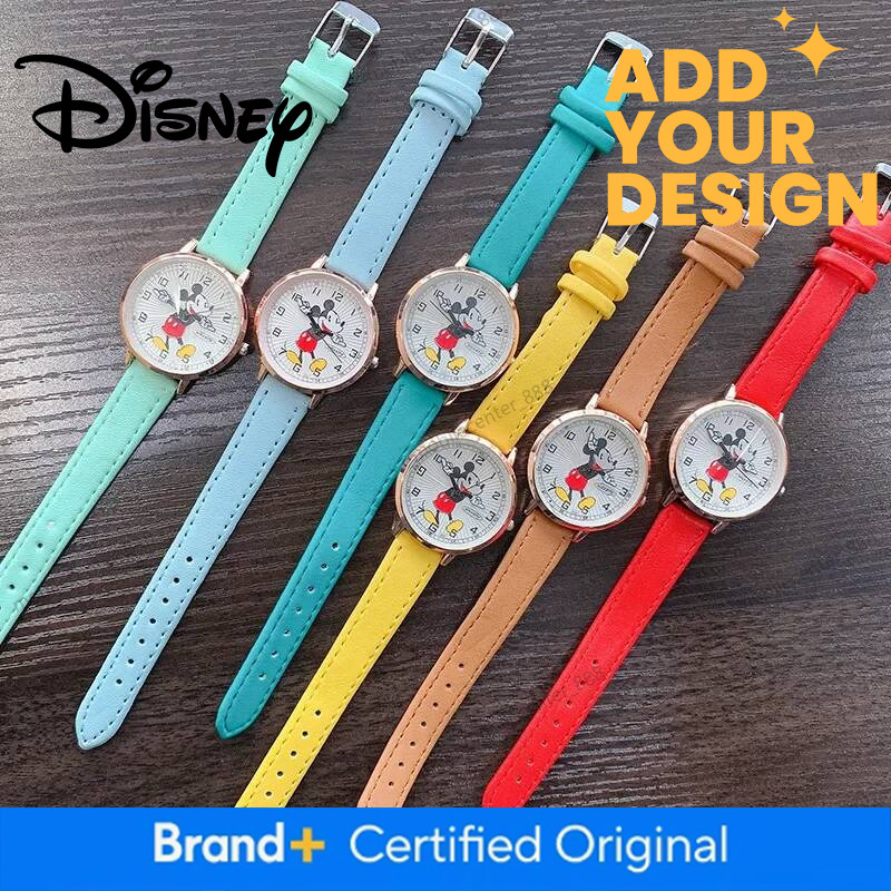 Designer Watch Disney Mickey Mouse Children's Watch Kawaii Minnie Children Fashion Watches Cartoon Quartz Wrist Watch Kids Gifts Luxury - view 4